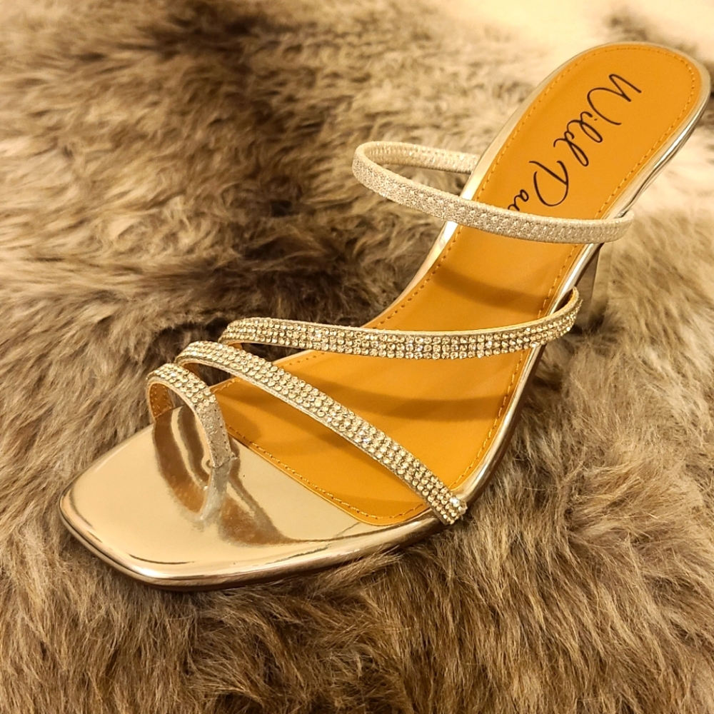 NWT Wild Pair Lenore Embellished Sandals
